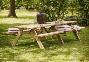 PLUS Gartenmöbel Sitzgruppe 300 cm klappbar...