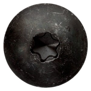 Torbandschraube TX Linsenkopf schwarz verzinkt 6x35 100...