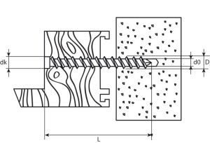 Rahmenschraube TX Zylinderkopf Holzrahmen verzinkt 7.5x112 50 Stück | SWG