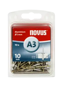 Blindnieten Aluminium Ø 3x10 mm 70 Stück