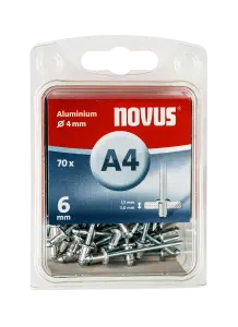 Blindnieten Aluminium Ø 4x6 mm 70 Stück