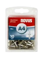 Blindnieten Aluminium Ø 4x10 mm 70 Stück