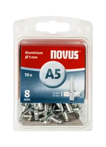 Blindnieten Aluminium Ø 5x8 mm 70 Stück