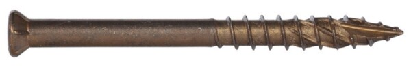 SWG Terrassenschrauben ttap Senkkopf Edelstahl A2 thermisch gebräunt 5,5 x 50 mm mit Bit 500 Stück