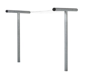 Pipe Trockengestell Stahl pulverbeschichtet 184x58x97 cm...