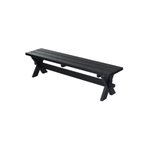 PLUS Nostalgie Gartenbank 177cm Schwarz –...