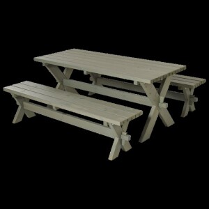 Plus Nostalgi Gartensitzgruppe aus Holz  177cm graubraun...