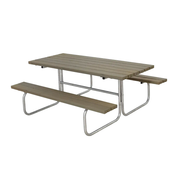 Gartensitzgruppe Classic 177cm – graubraun, druckimprägniertes Holz