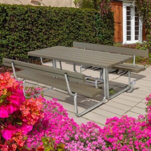 Gartensitzgruppe Classic 177cm mit 2 Rückenlehnen...