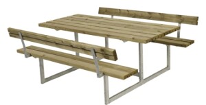 Gartenmöbel-Set Basic mit Rückenlehne 177cm...