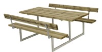 Gartenmöbel-Set Basic mit Rückenlehne 177cm Druckimprägniert aus Kiefernholz, FSC MIX70%