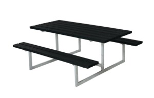Gartenmöbel-Set Basic 177×160cm Schwarz mit...