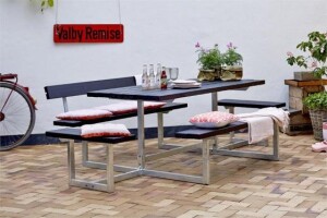 Gartenmöbel-Set Basic 260cm mit 2 Anbausätzen...