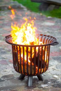 CookKing Stahl Feuerkorb Verona 60 | Schwarz | 60x60x52 cm