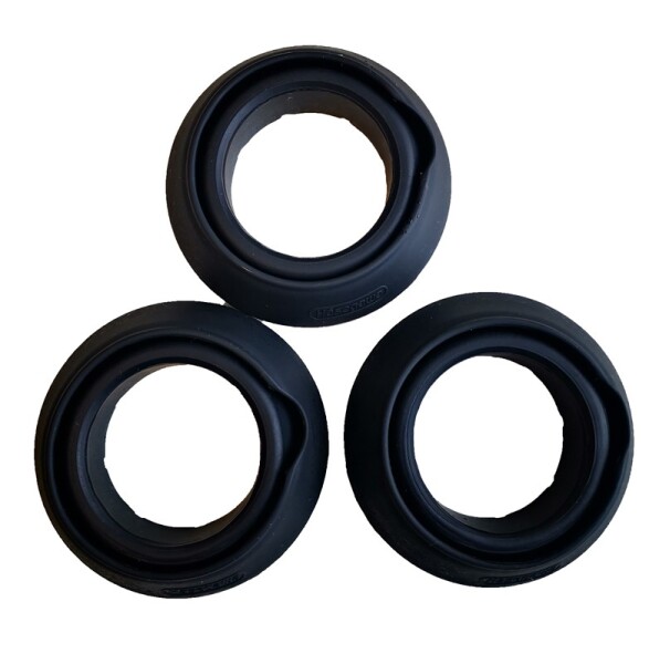 Niwaki Gummifüße für Leiter | 3er-Set | Schwarz | 10,5x10,5x3 cm