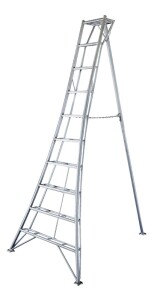 Niwaki Gartenleiter Aluminium 3-Holm | Silber |...