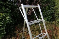 Niwaki Gartenleiter Aluminium 3-Holm | Silber | 231x147,5x303 cm | Leicht & Stabil