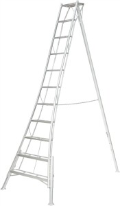 Niwaki Höhenverstellbare Gartenleiter Aluminium...