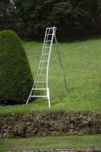 Niwaki Höhenverstellbare Gartenleiter Aluminium...