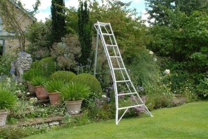 Niwaki Gartenleiter Aluminium 3-Holm | Silber |...