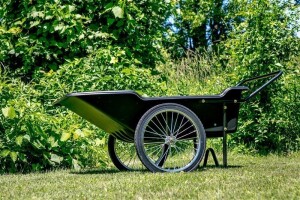 Polar Schubkarre Premium 283L Schwarz 165x74x74cm