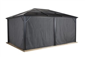 Sojag Vorhang-Set für Meridien 1216 Dunkelgrau