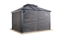 Sojag Vorhang-Set für Mykonos & Moreno 1014 Dunkelgrau