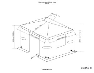 Sojag Winterabdeckung für 1014 Modelle Grau
