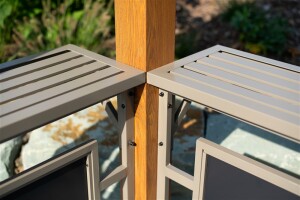 Sojag Pavillon BBQ Maui Holzoptik 158x249x278cm
