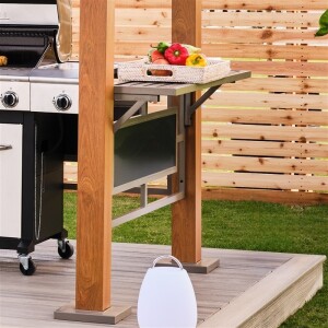 Sojag Pavillon BBQ Maui Holzoptik 158x249x278cm