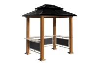 Sojag Pavillon BBQ Maui Holzoptik 158x249x278cm