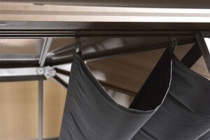 Sojag Pavillon Castel 1012 | Inkl. Sonnenschutz Bronze...