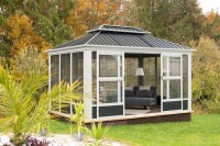 Sojag Pavillon Kaltwintergarten Olan 1014 Anthrazit 435,6x311,1x291cm