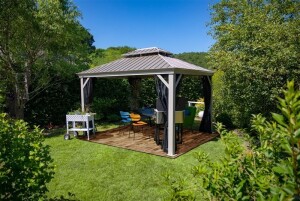 Sojag Pavillon Messina 1216 Champagner 363x483x307,1cm