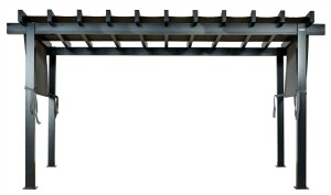 Sojag Pavillon Pergola Yamba 1016 Anthrazit 295x495x252,6cm - Aluminium Pergola mit Sonnensegel