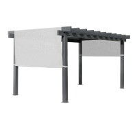 Sojag Pavillon Pergola Yamba 1016 Anthrazit 295x495x252,6cm - Aluminium Pergola mit Sonnensegel