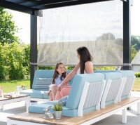 Sojag Pavillon Pergola Yamba 1016 Anthrazit 295x495x252,6cm - Aluminium Pergola mit Sonnensegel