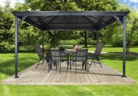 Pavillon Ventura 10x14 mit Moskitonetz – Sojag Basaltgrau, 295,5x423x261 cm