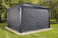 Pavillon Ventura 10x14 mit Moskitonetz – Sojag Basaltgrau, 295,5x423x261 cm