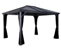 Pavillon Ventura 10x14 mit Moskitonetz – Sojag Basaltgrau, 295,5x423x261 cm