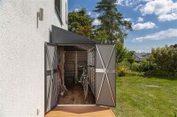 Spacemaker Gerätehaus Anlehnhaus 410 Grau 124x295x208 cm