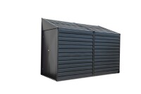 Spacemaker Gerätehaus Anlehnhaus 410 Grau 124x295x208 cm