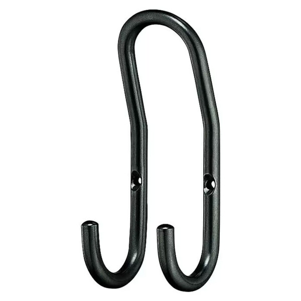Häfele Garderobenhaken aus Stahl – 1 Haken, Schwarz, 60 x 150 mm