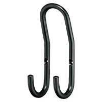 Häfele Garderobenhaken aus Stahl – 1 Haken, Schwarz, 60 x 150 mm