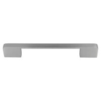 Häfele Möbelgriff aus Edelstahl – Bügelgriff, 158 x 24 x 10 mm, Lochabstand 128 mm, Gebürstet