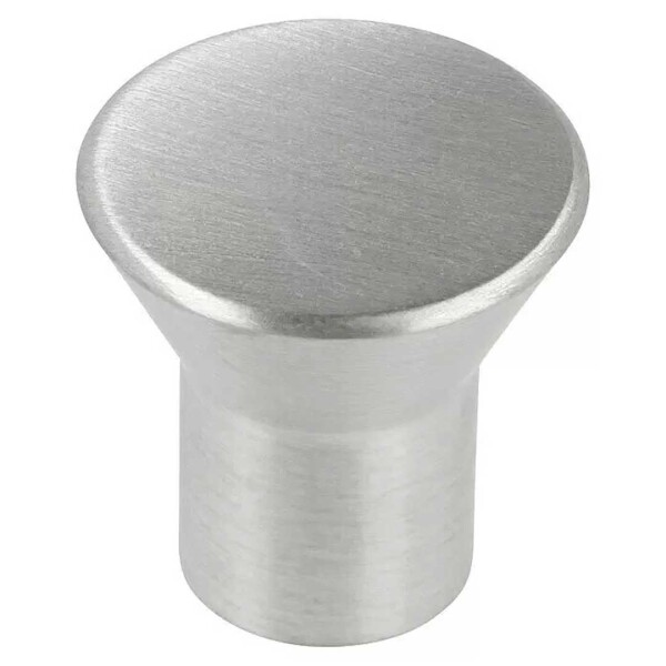 Häfele Möbelknopf Edelstahl matt – Ø 15 mm, kompakt & modern