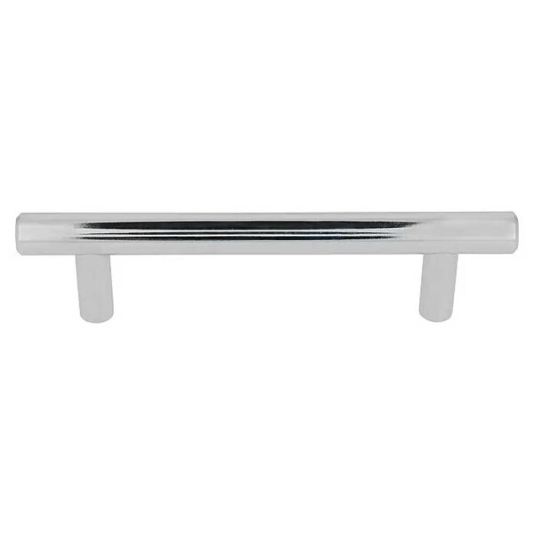 Häfele Möbelgriff Stahl verchromt – 200 mm Länge, Bohrabstand 160 mm, poliert