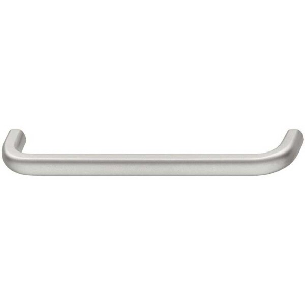 Möbelgriff 136x27 mm, Aluminium, vernickelt, Lochabstand 128 mm