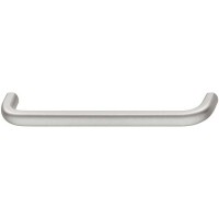 Möbelgriff 136x27 mm, Aluminium, vernickelt, Lochabstand 128 mm