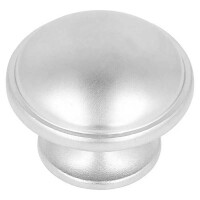 Häfele Möbelknopf Zinkdruckguss 36 mm, Vernickelt matt, M4 Gewinde